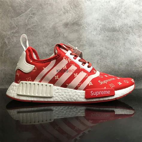 adidas nmd r1 louis vuitton x supreme red|supreme louis vuitton shoes.